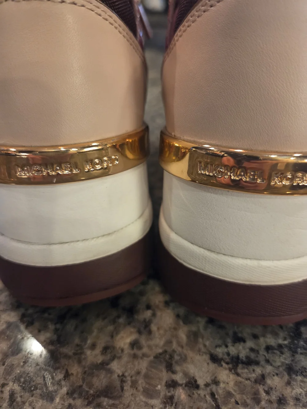 Michael Kors Womens Burgundy Trainer Sneakers